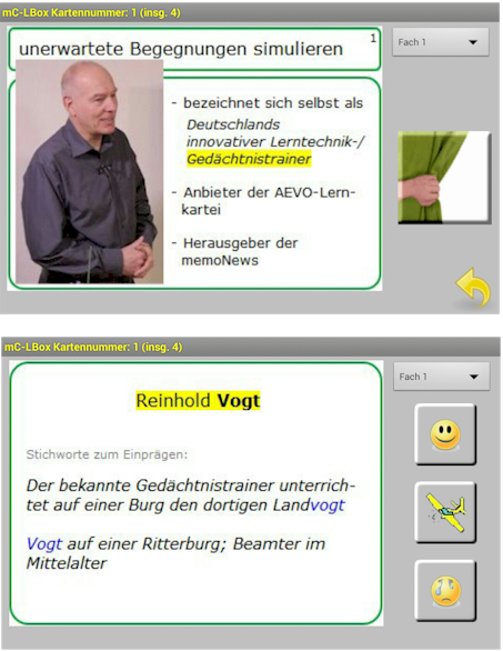 Namenskarte Vogt Handy