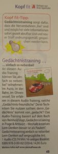 Gedächtnistraining per Audio-CD